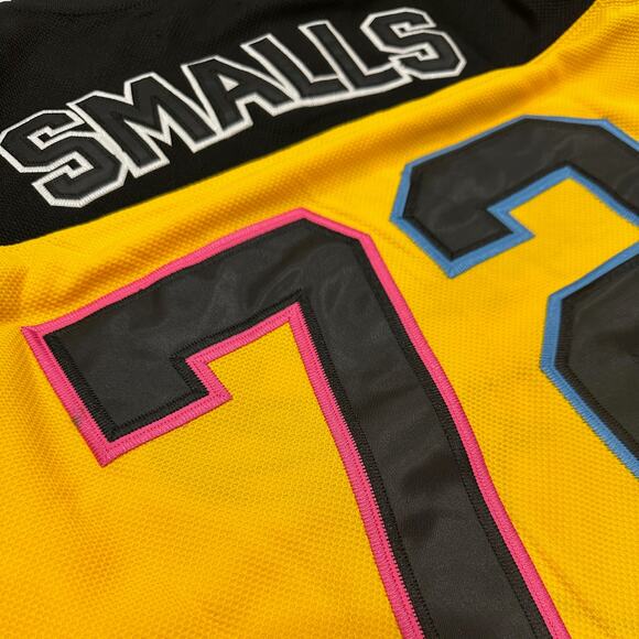 Bad Boy Records Biggie Smalls Men's Headgear Classics Embroidered Hockey Jersey - Picture 5 of 5